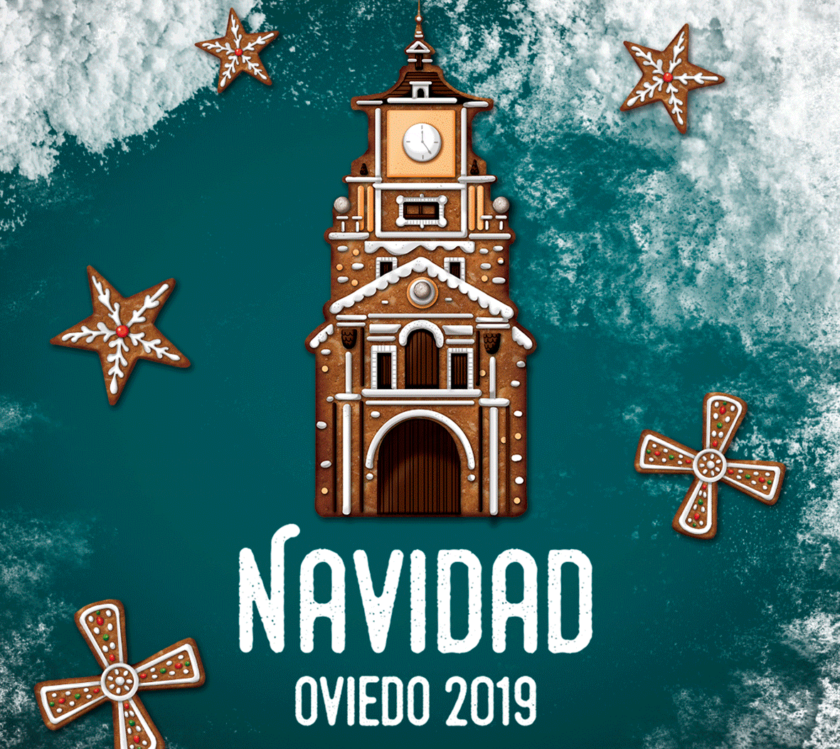 carteleria de Navidad Oviedo 2019
