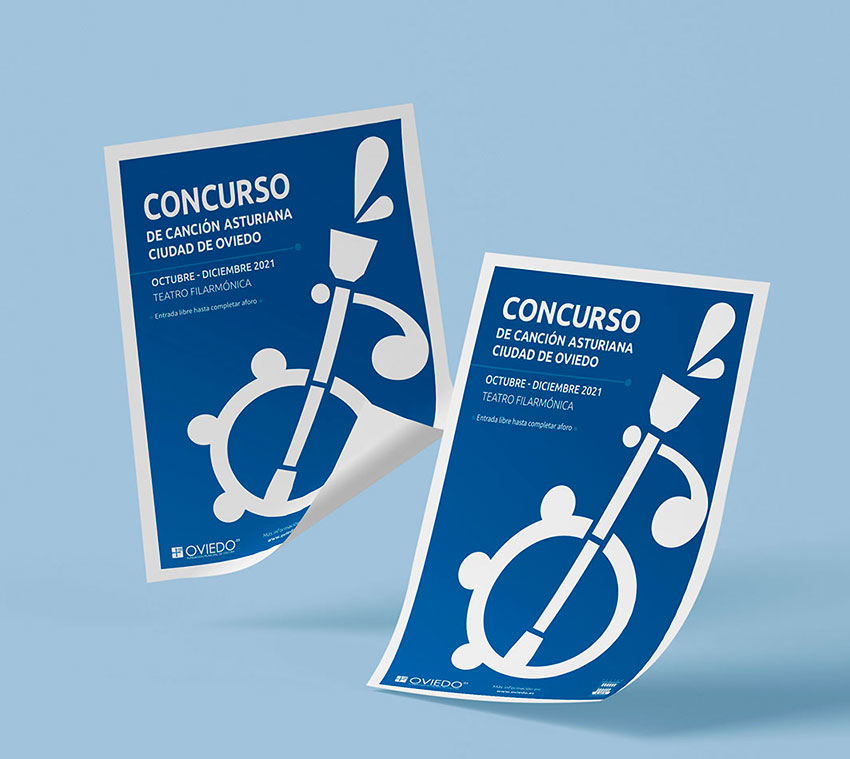 Asturian Music competition poster design