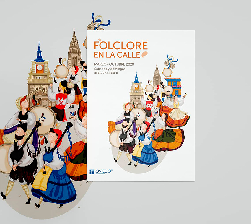 folclore oviedo poster design