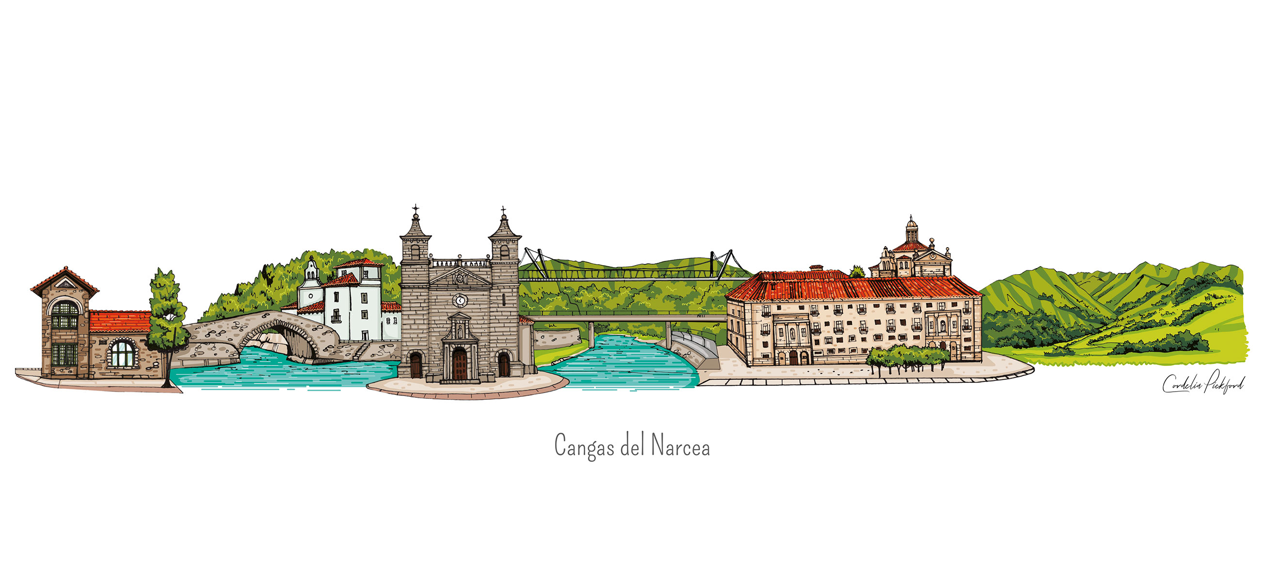 Skyline de Cangas del Narcea