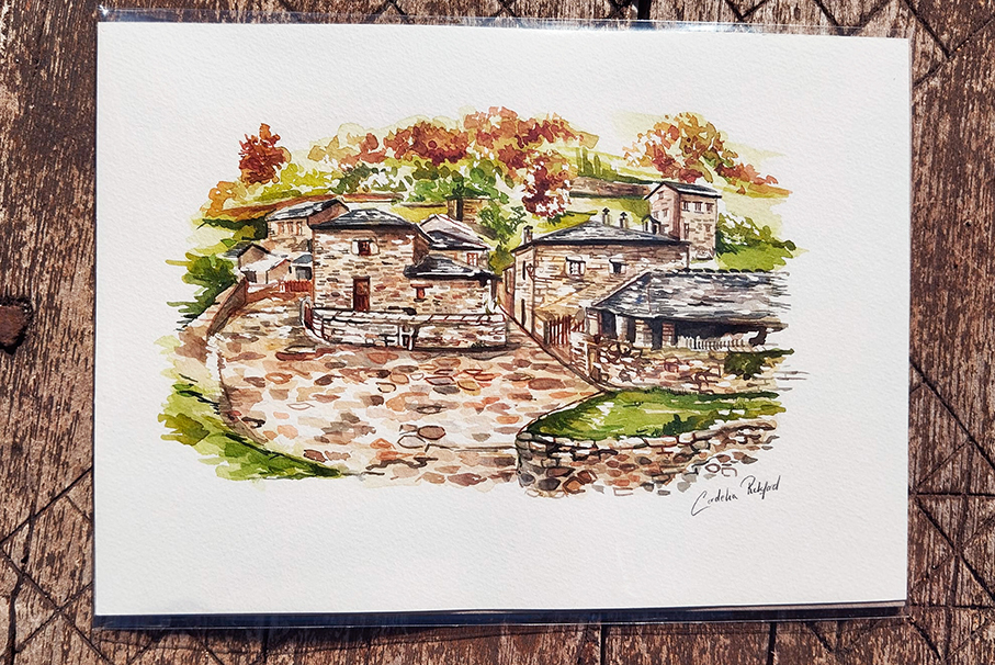 Acuarela de Asturias