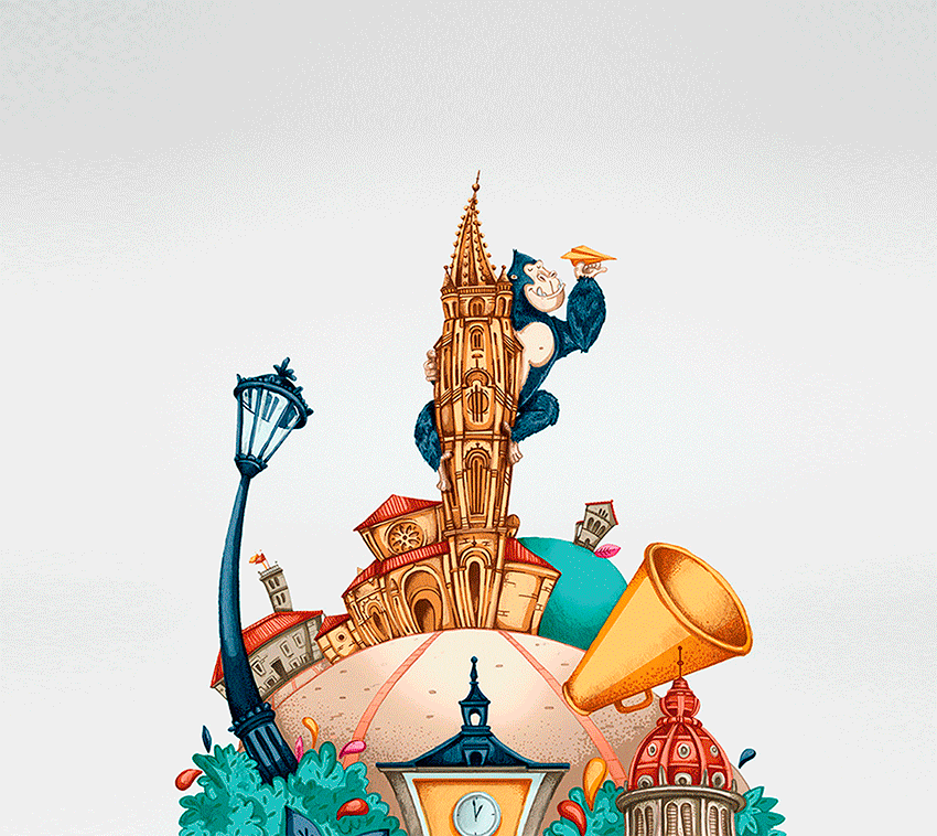 carnaval poster design Oviedo 2019