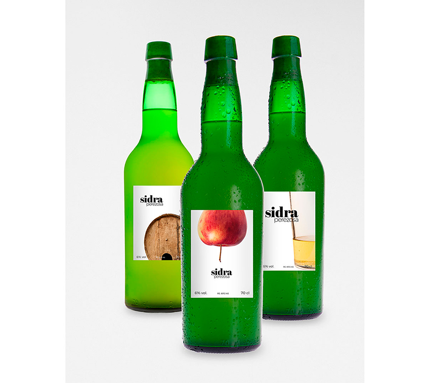 asturian cider label designs