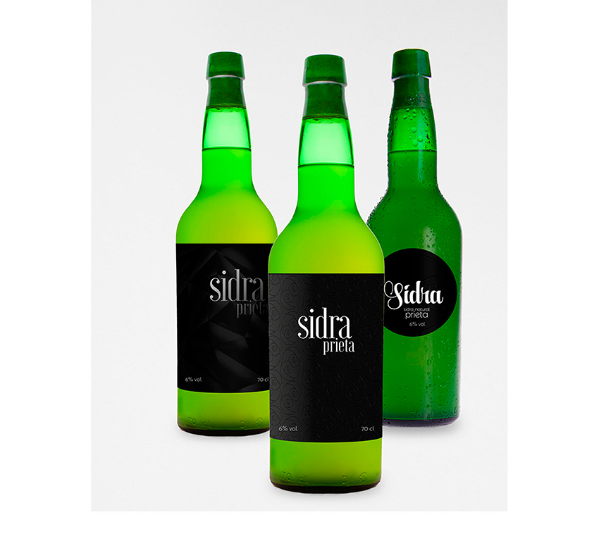 asturian cider label designs